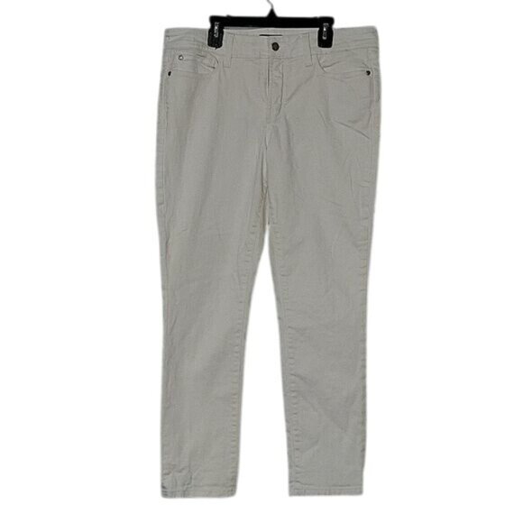 NYDJ Alina Convertible Ankle Jeans White Lift Tuck Technology Womens Size 8 Stre - Picture 2 of 8